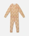 Deux Par Deux Adult Men Two Piece Family Christmas Pajama Set In Printed Christmas Deer