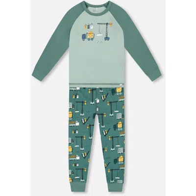 DEUX PAR DEUX DEUX PAR DEUX TWO-PIECE ORGANIC COTTON PAJAMA SET CONSTRUCTION