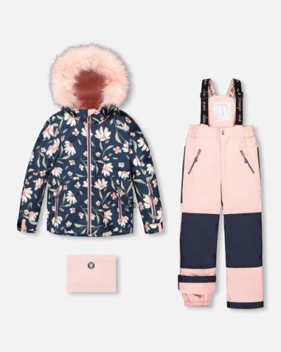 DEUX PAR DEUX DEUX PAR DEUX TWO-PIECE PLAY SNOWSUIT FLOWER