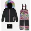 Deux Par Deux Kids'  Two-piece Play Snowsuit In Multi