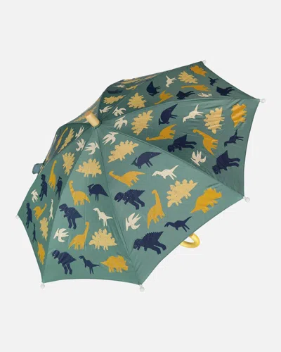 Deux Par Deux Umbrella Green Dinosaur Print