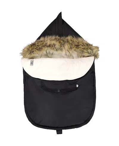 Deux Par Deux Unisex Bunting Bag Detachable Back Hooded Car Seat And Stroller - Baby In Black