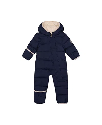 Deux Par Deux Unisex Cloud Car Seat Fleece-lined One Piece Snowsuit - Baby In Brown