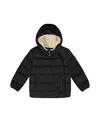 Deux Par Deux Unisex Compressible Winter Puffy Coat Designed For Car Seat - Little Kid In Black