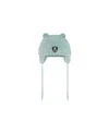Deux Par Deux Unisex Knit Hat With Ears - Baby In Iceberd Green