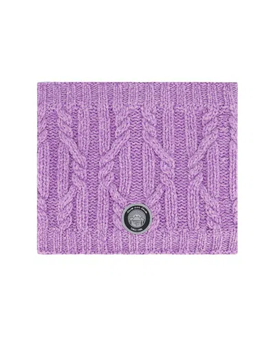Deux Par Deux Unisex Knit Neckwarmer - Little Kid In Amethyst Orchid