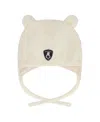 Deux Par Deux Unisex Lined Sherpa Hat With Ear Flaps - Baby In Neutral