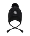 Deux Par Deux Unisex Lined Winter Hat With Pompom - Little Kid, Big Kid In Black