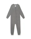 Deux Par Deux Unisex One-piece Thermal Underwear - Big Kid In Gray