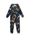 Deux Par Deux Unisex One-piece Thermal Underwear Dinosaur - Baby In Multi