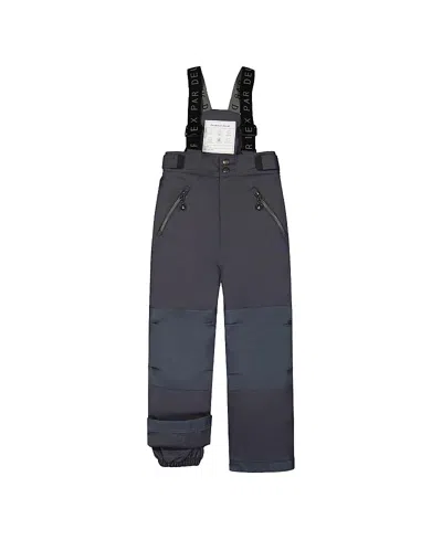 Deux Par Deux Unisex Play Cordura Reinforced Adjustable Suspenders Snow Pants - Little Kid In Black