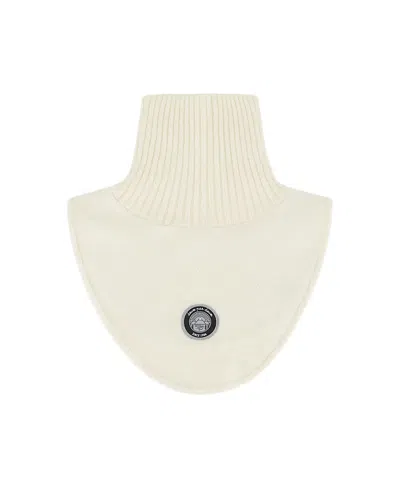 Deux Par Deux Unisex Polar Fleece And Knit Neckwarmer - Little Kid, Big Kid In White