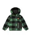 Deux Par Deux Unisex Reversible Mid-season Sherpa Jacket - Baby In Blue
