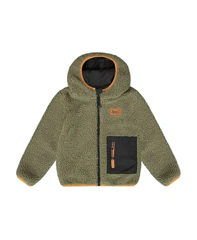 DEUX PAR DEUX DEUX PAR DEUX UNISEX REVERSIBLE MID-SEASON SHERPA JACKET - BIG KID