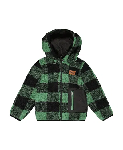Deux Par Deux Unisex Reversible Mid-season Sherpa Jacket - Little Kid In Multi