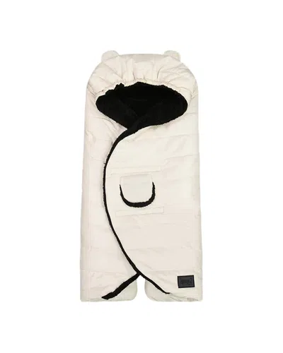 Deux Par Deux Unisex Snugly Wrap Designed For Car Seat And Stroller - Baby In White