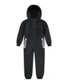 Deux Par Deux Kids Unisex Solid Mid-season One-piece Outerwear Black In Black