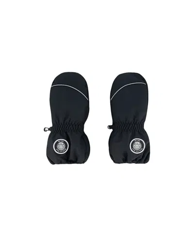 Deux Par Deux Unisex Solid Mittens - Baby In Anthracite