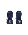 Deux Par Deux Baby Unisex Solid Mittens Navy