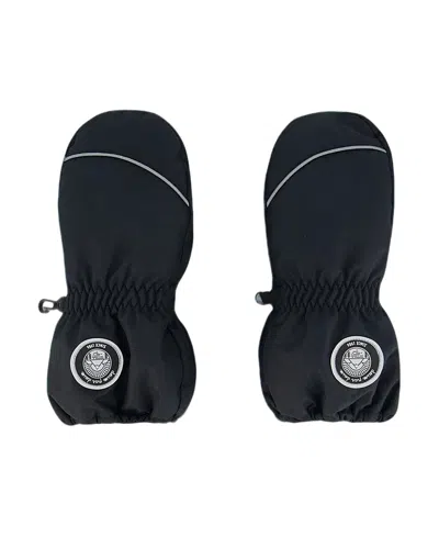 Deux Par Deux Unisex Solid Mittens - Little Kid In Anthracite