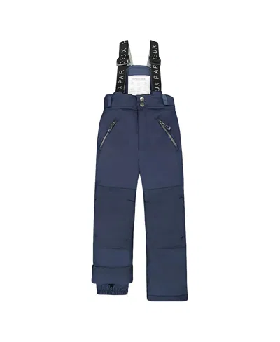 Deux Par Deux Unisex Solid Play Snow Pants - Little Kid In Blue