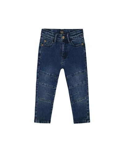 Deux Par Deux Unisex Stretch Jeans - Big Kid In Navy Denim