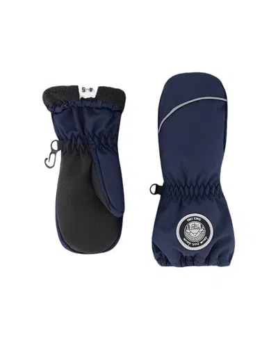 Deux Par Deux Unisex Winter Mittens Play - Baby, Little Kid, Big Kid In Blue