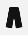 Deux Par Deux Kids'  Waffle Flare Leg Pants In Black