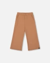 Deux Par Deux Waffle Flare Leg Pants In Brown