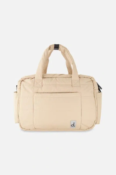 Deux Par Deux Water-repellent 7-compartment Diaper Bag With Changing Mat In Neutral