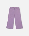 Deux Par Deux Kids'  Wide Leg Corduroy Pants In Pink