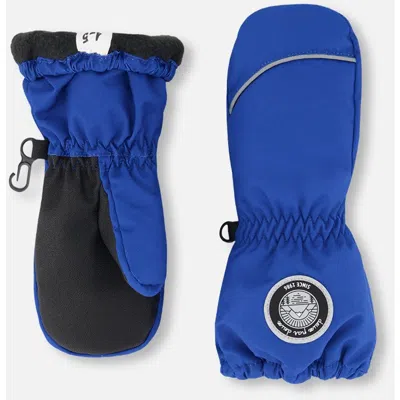 Deux Par Deux Babies'  Winter Mittens Play Royal In Blue