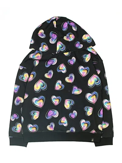 Pre-owned Deux Par Deux Kids' Zip Up Hoodie In Black