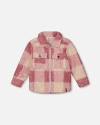 Deux Par Deux Zipped Plaid Overshirt