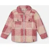 Deux Par Deux Zipped Plaid Overshirt