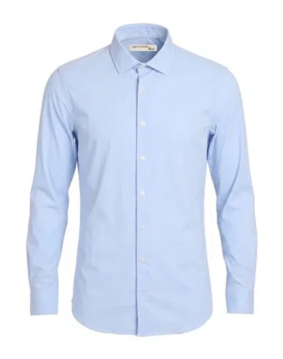 Deuxieme Man Shirt Sky Blue Size 15 ½ Polyamide, Elastane