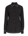 Deuxieme Woman Shirt Black Size 10 Viscose In Black