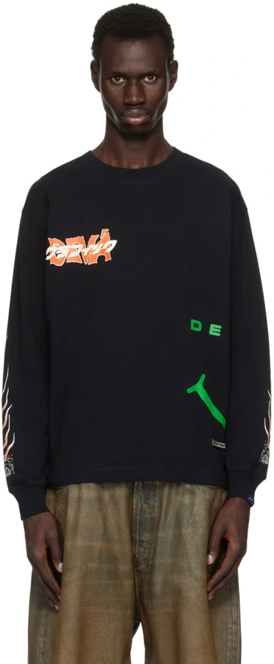 Deva States Black Across T-shirt