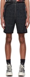 Deva States Black Cinch Belt Shorts In Black