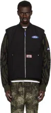 Deva States Black Faith Work Vest In Black