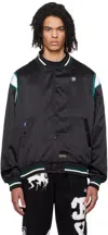 Deva States Black Paneled Bomber Jacket In Black