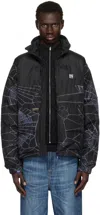 Deva States Black Puffer Jacket In Black