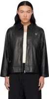 Deva States Black Ragnatela Leather Jacket In Black