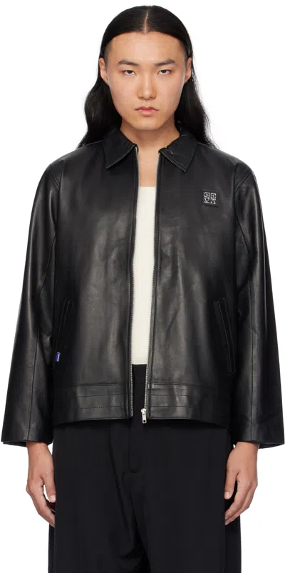 Deva States Black Ragnatela Leather Jacket
