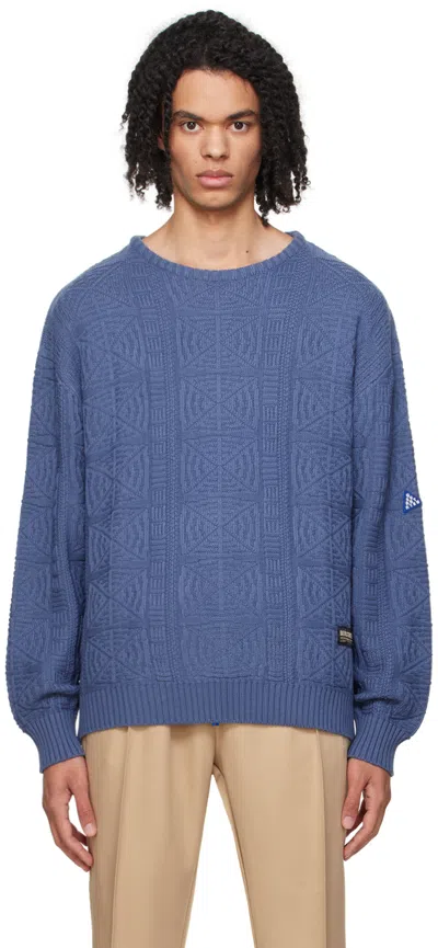 Deva States Blue Jacquard Sweater