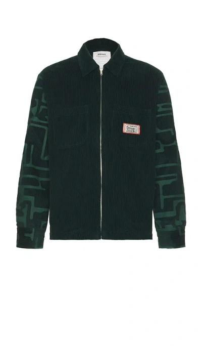 Deva States Circuit Zip-up Corduroy Jacket In 绿色
