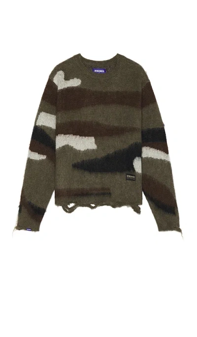 Deva States Desert Mohair Crewneck Sweater In 碎花