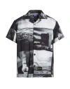 Deva States Devá States Man Shirt Black Size S Rayon In Multi