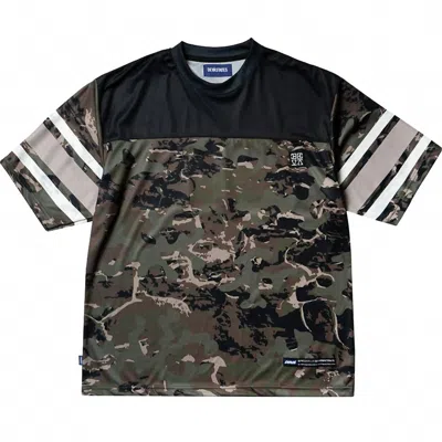Deva States Men's Ballistic Short Sleeve Mesh Jersey Top In Camo Multi