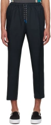 Deva States Navy Midtown Trousers In Navy Blue